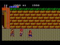 une photo d'Ã©cran de Double Dragon sur Sega Master System